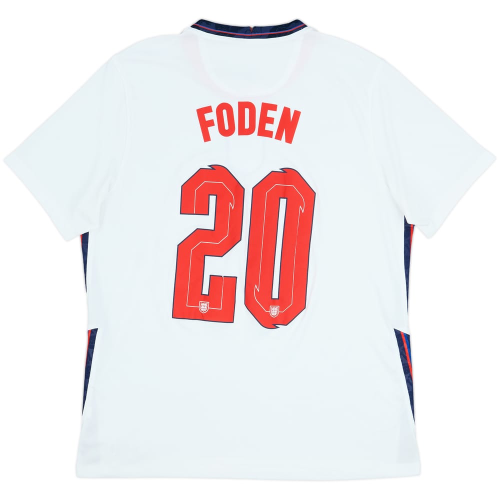 2020-22 England Home Shirt Foden #20 - 8/10 - (L)