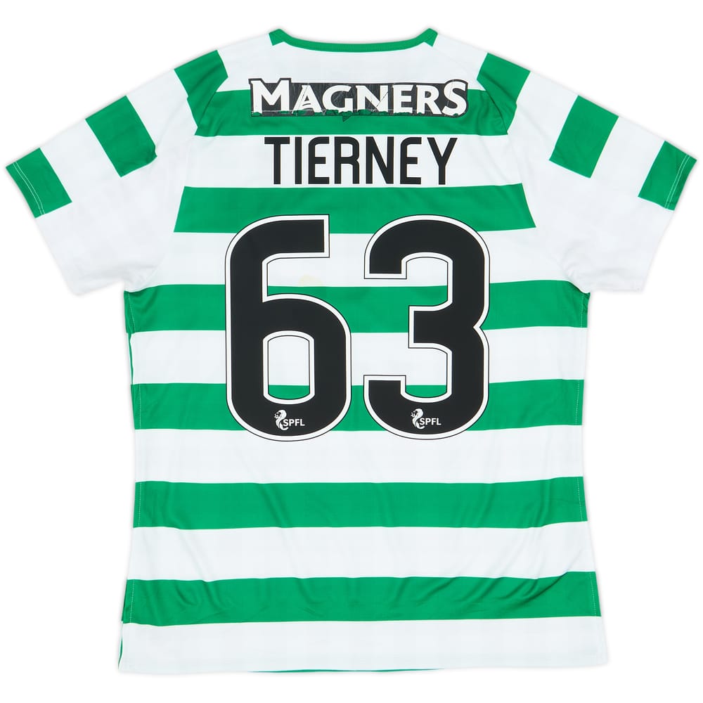 Camiseta de local del Celtic 2018-19 Tierney #63 - 6/10 - (Mujeres M)