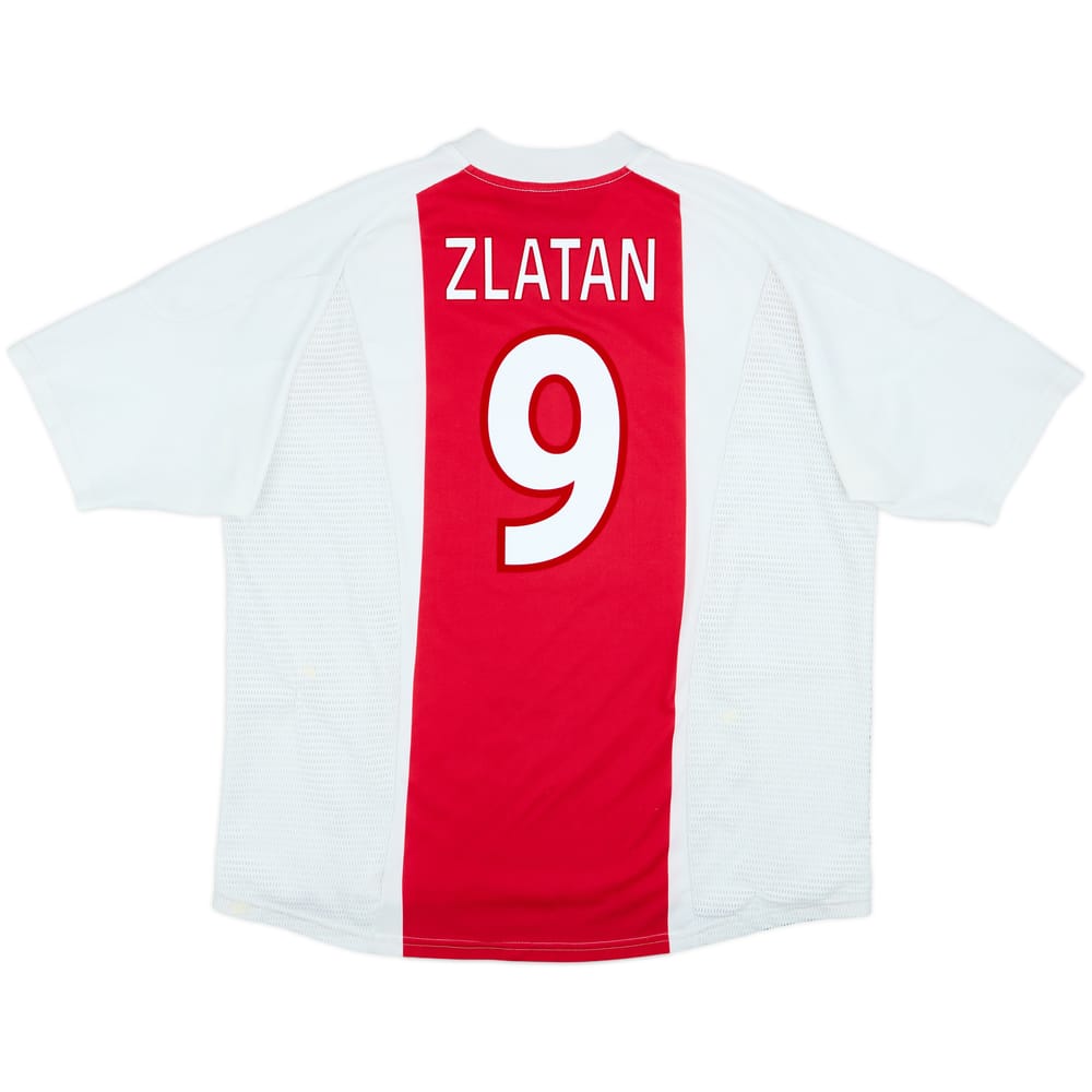 2002-04 Ajax Home Shirt Zlatan #9 - 6/10 - (XXL)