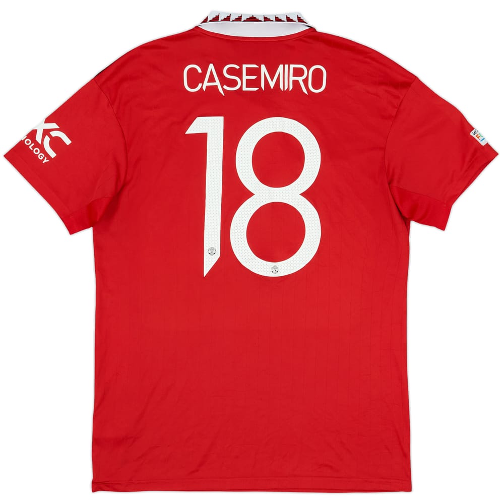 2022-23 Manchester United Home Shirt Casemiro #18 - 7/10 - (L)