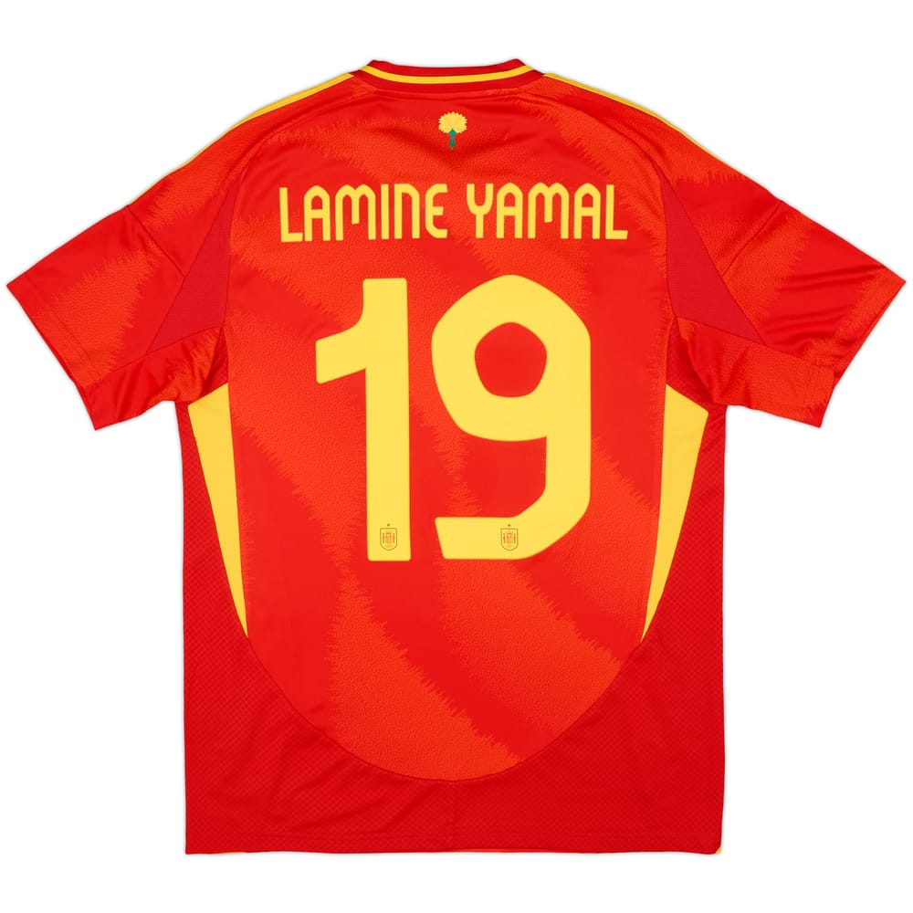 2024-25 Spain Home Shirt Lamine Yamal #19 - 9/10 - (M)