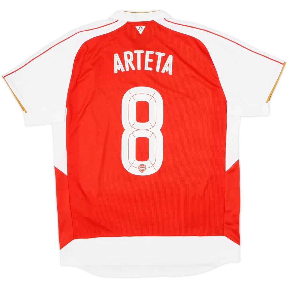 2015-16 Arsenal Local Camiseta Arteta #8 - 6/10 - (L)