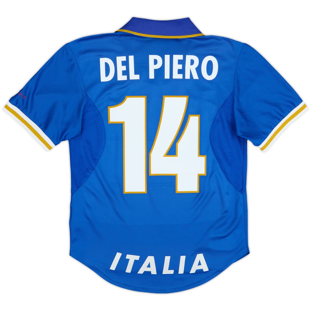 1996-97 Italy Home Shirt Del Piero #14 - 8/10 - (XL.Boys)
