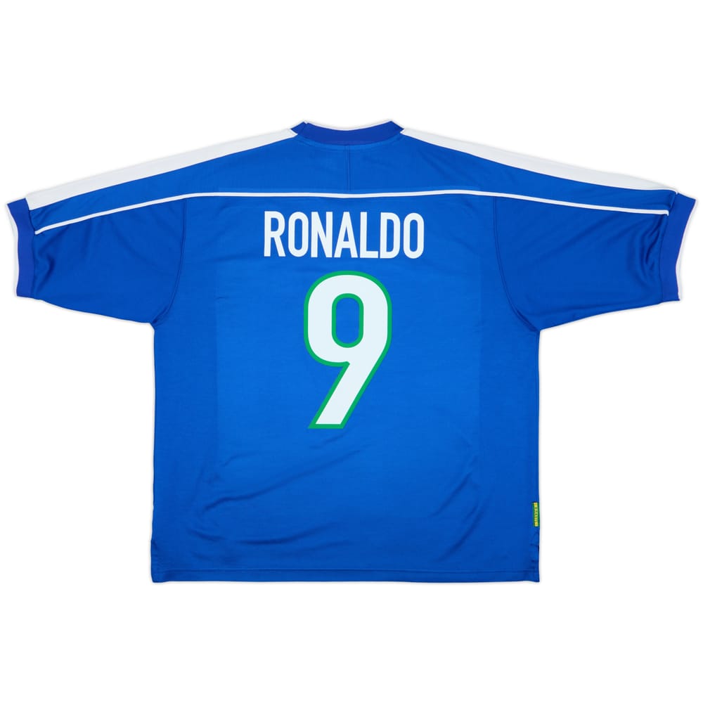 1998-00 Brazil Away Shirt Ronaldo #9 - 8/10 - (L)