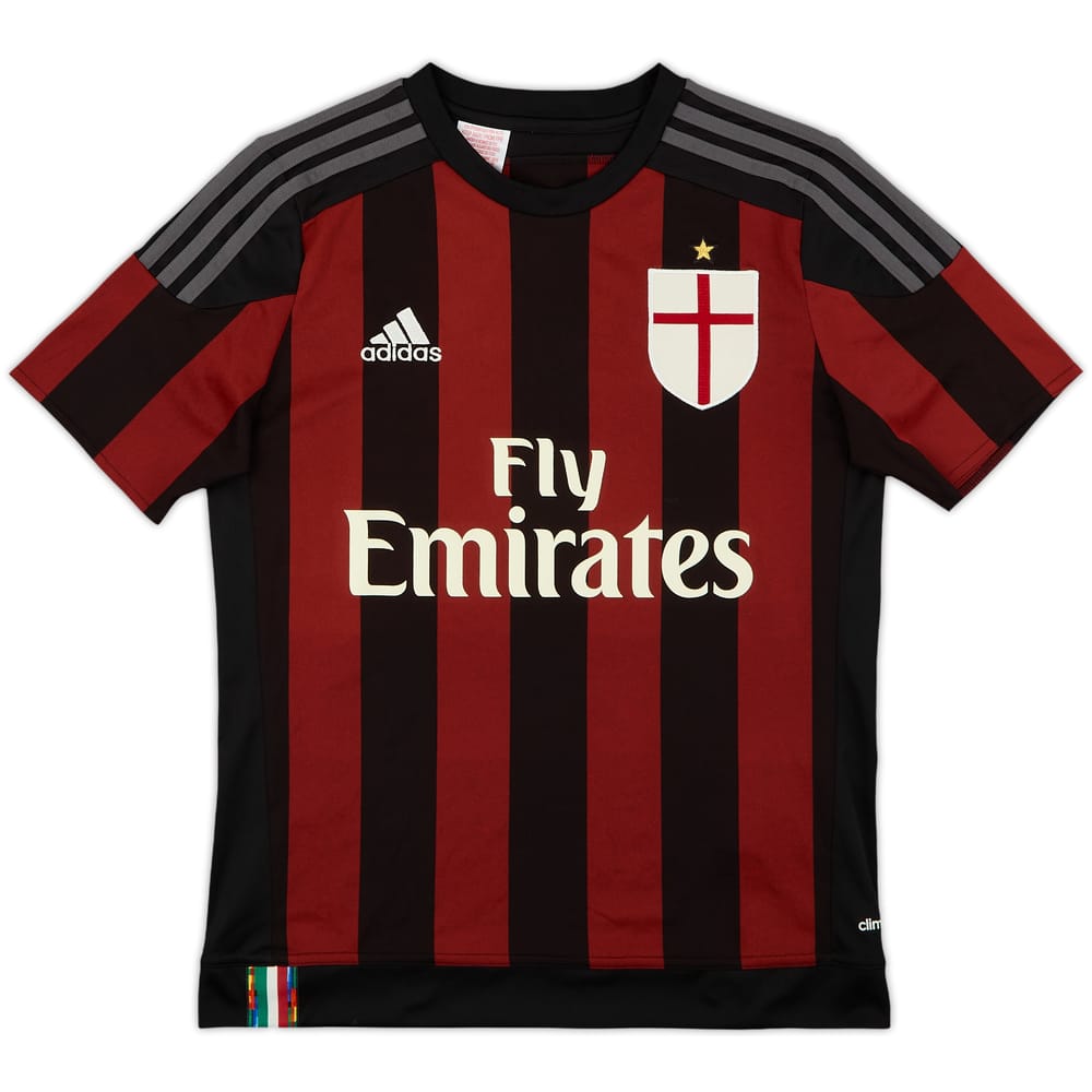 2015-16 AC Milan Home Shirt - 9/10 - (13-14 Years)