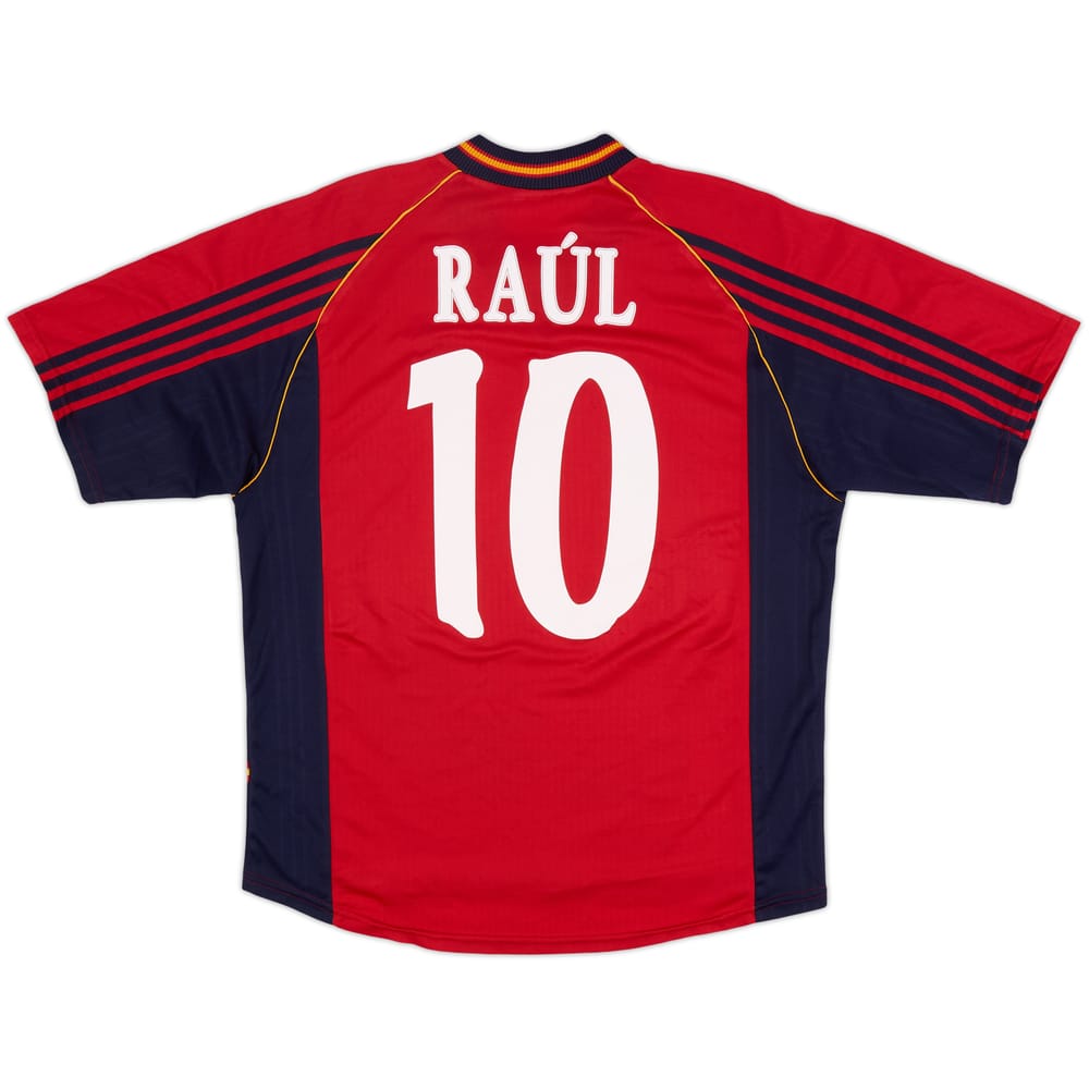 1998-99 Spain Home Shirt Raul #10 - 6/10 - (L)