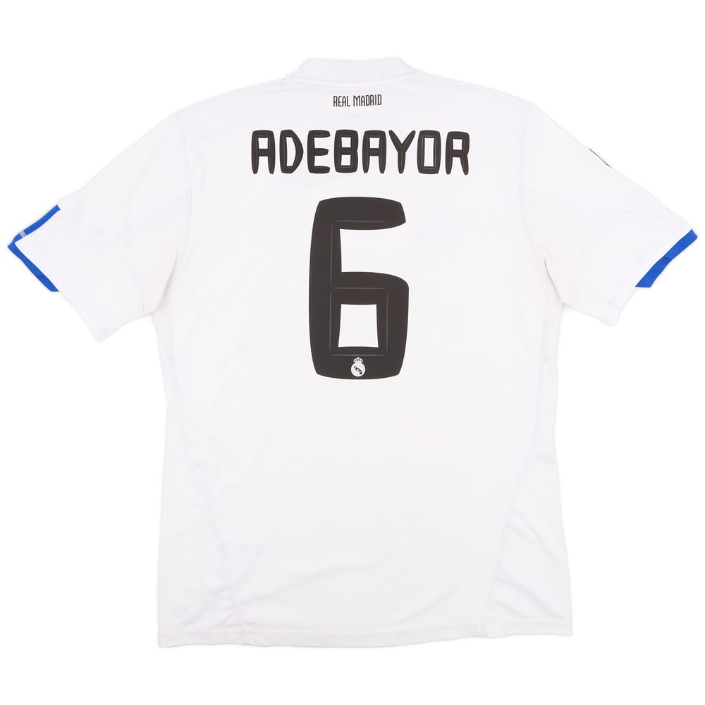 2010-11 Real Madrid Home Shirt Adebayor #6 - 6/10 - (L)