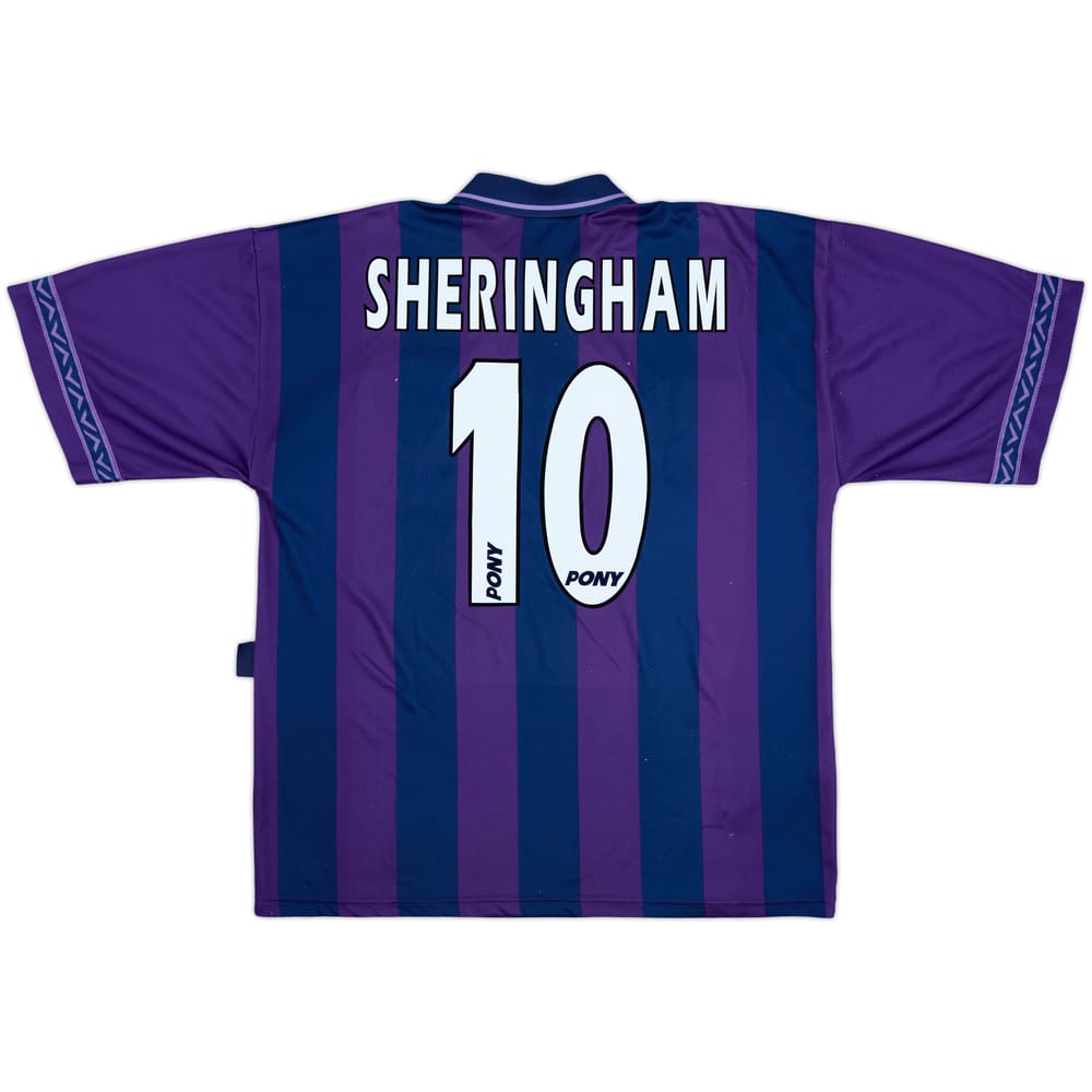1995-97 Tottenham Away Shirt Sheringham #10 - 8/10 - (L)