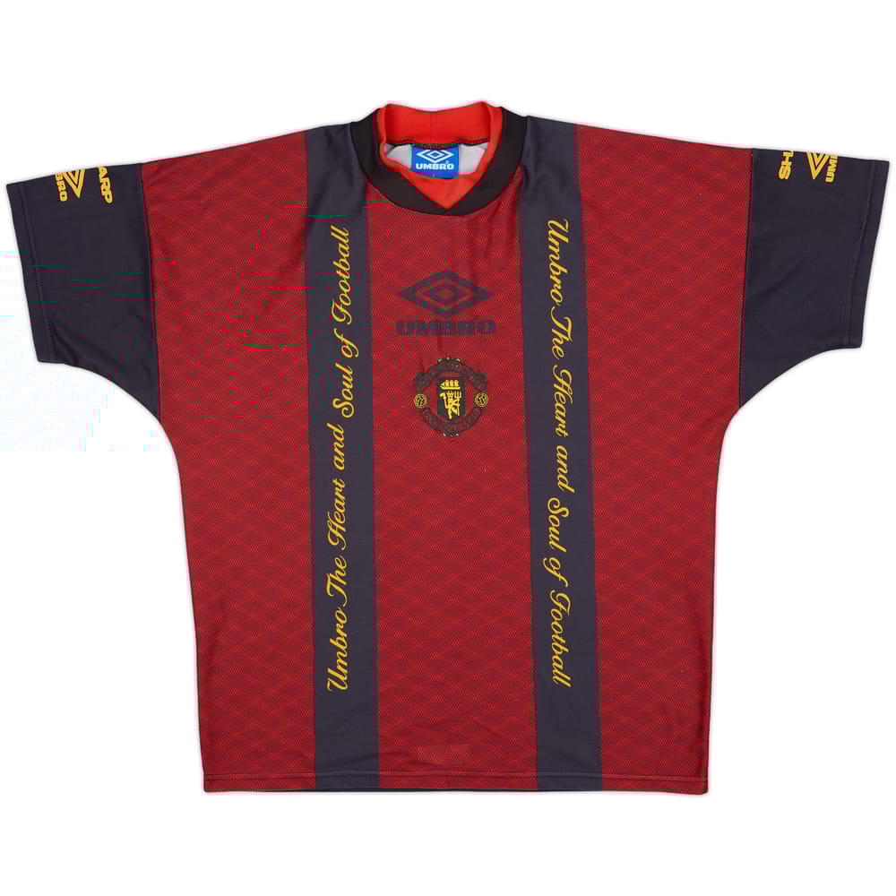 1994-95 Manchester United Umbro Training Shirt - 9/10 - (L)