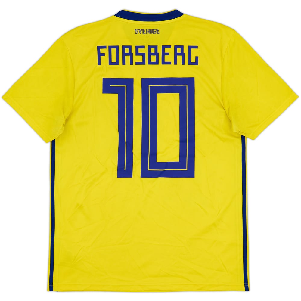 Camiseta de local de Suecia 2018-20 Forsberg #10 - 6/10 - (M)