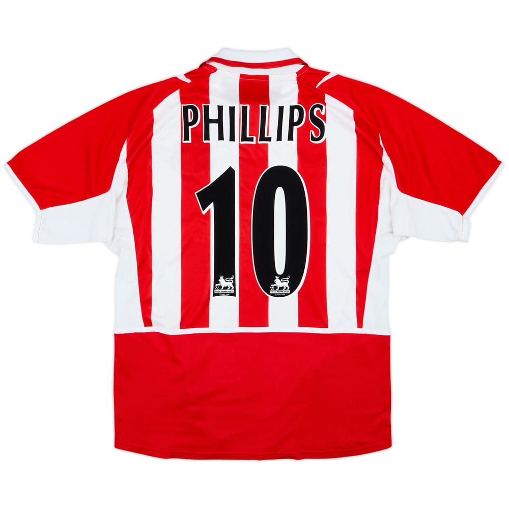 2002-04 Sunderland Home Shirt Phillips #10 - 8/10 - (L)