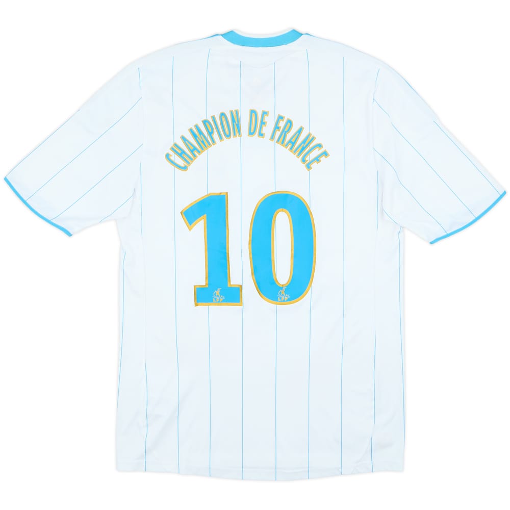 2009-10 Olympique Marseille 'Champion de France' Home Shirt #10 - 8/10 - (M)