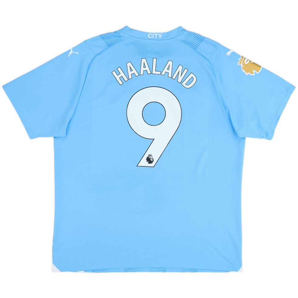 2023-24 Manchester City Home Shirt Haaland #9 - 8/10 - (XL)