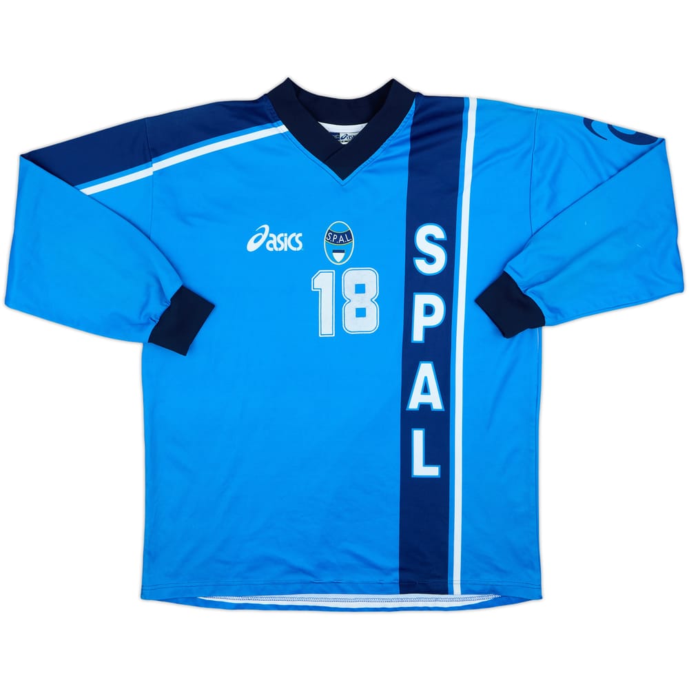2000-01 Spal Asics Training L/S Shirt #18 - 7/10 - (XXL)