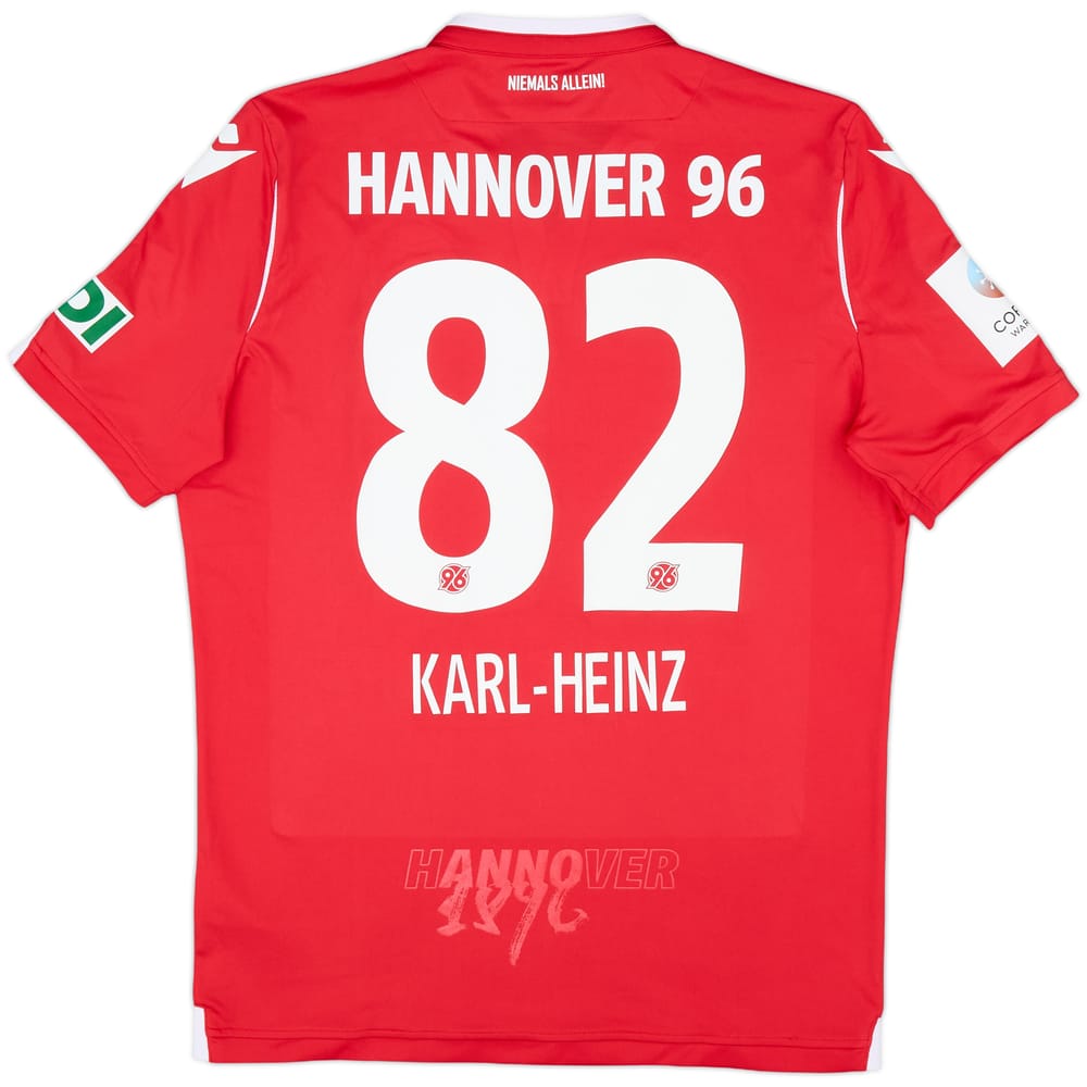 2019-20 Hannover 96 Home Shirt Karl-Heinz #82 - 8/10 - (L)