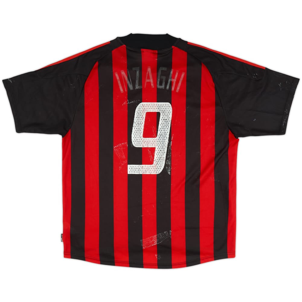 2002-03 AC Milan Home Shirt Inzaghi #9 - 4/10 - (XL)