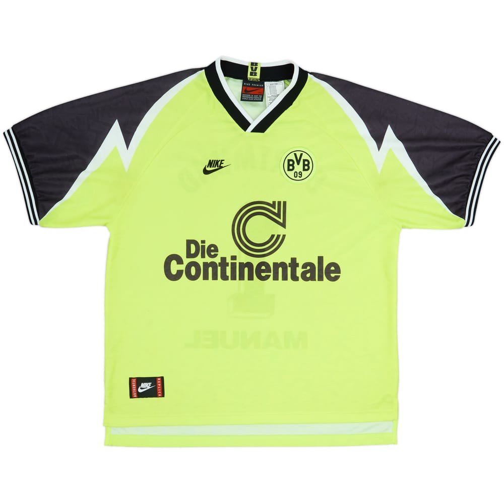 1995-96 Borussia Dortmund Home Shirt Manuel #1 - 8/10 - (XXL)