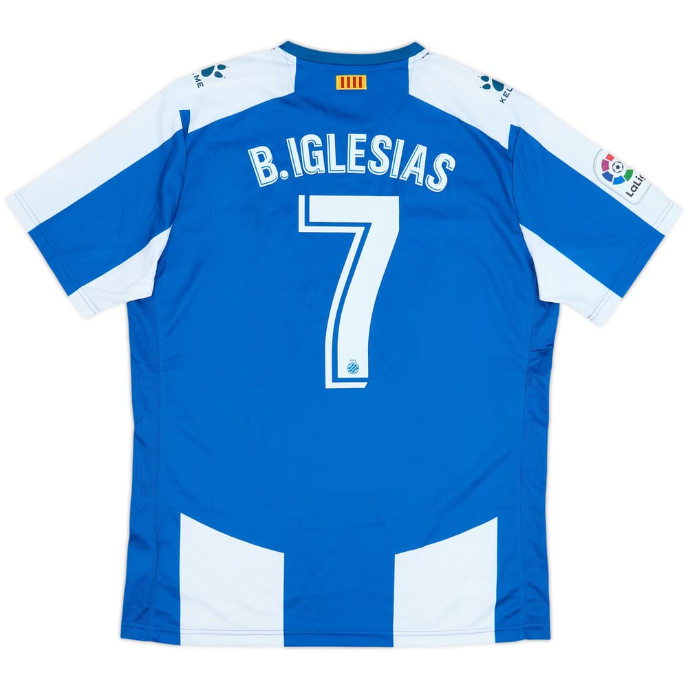 2018-19 Espanyol Home Shirt B.Iglesias #7 - 10/10 - (XL)
