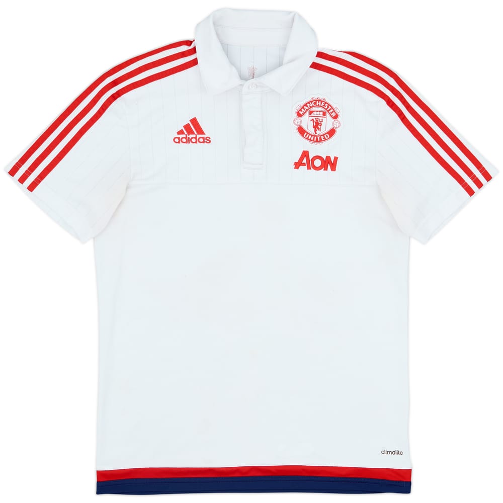 2015-16 Manchester United adidas Polo Shirt - 4/10 - (S)