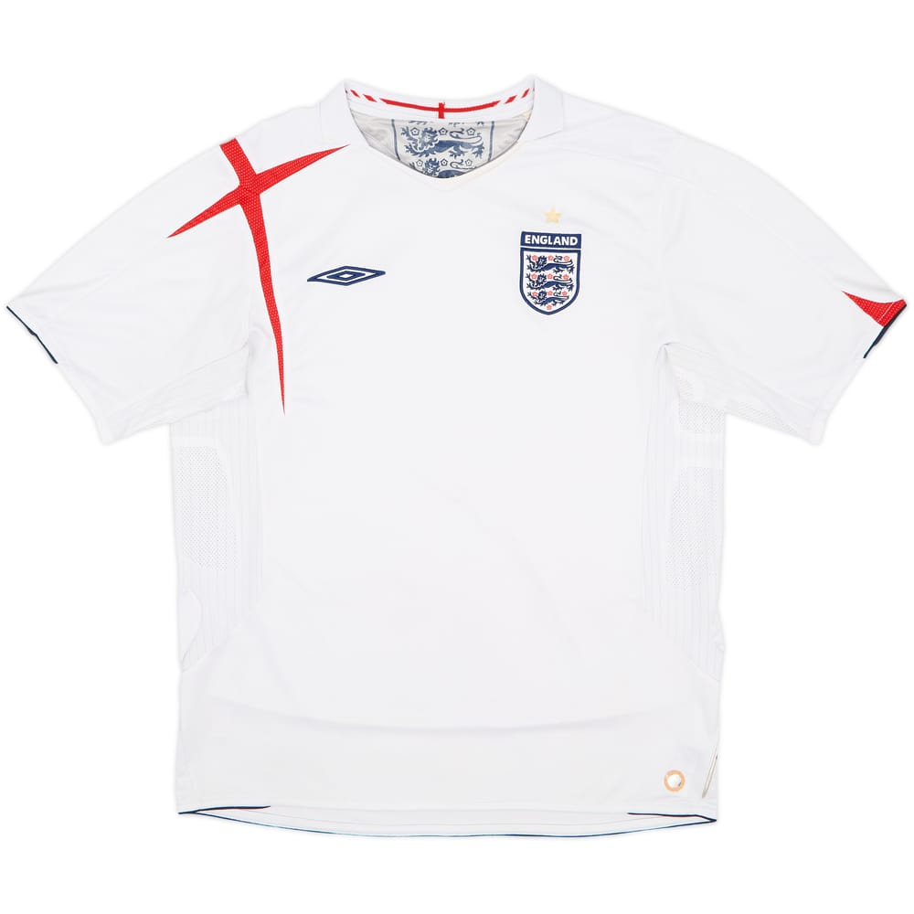 2005-07 England Home Shirt - 5/10 - (L)
