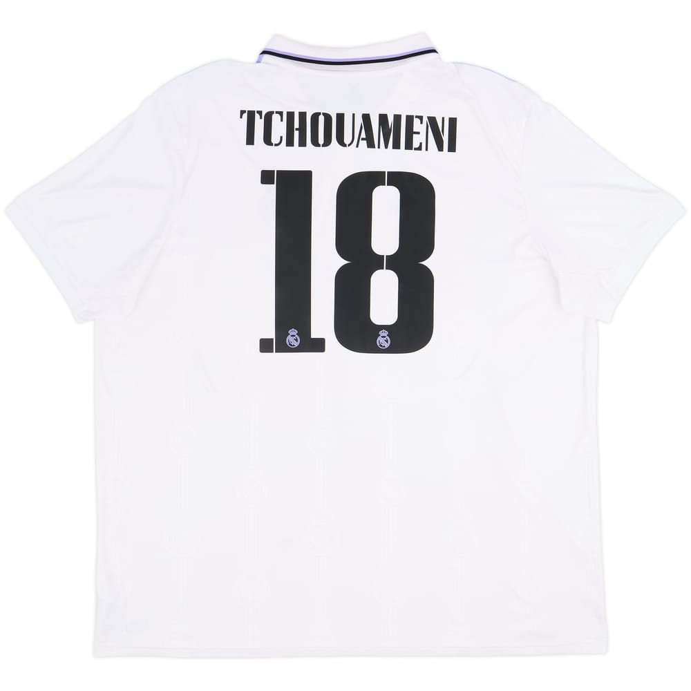 2022-23 Real Madrid Home Shirt Tchouameni #18 - 5/10 - (3XL)