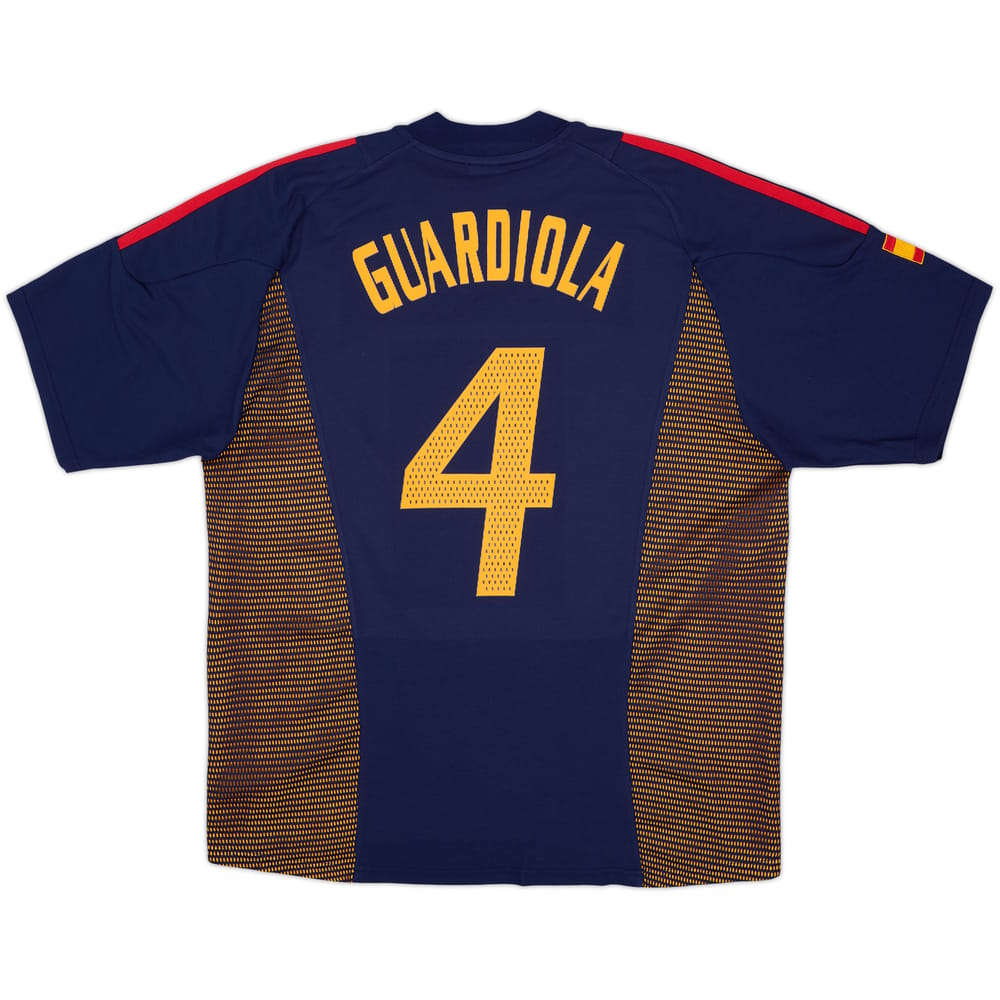 2002-04 Spain Third Shirt Guardiola #4 - 9/10 - (L)