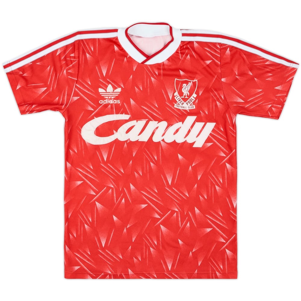 1989-91 Liverpool Home Shirt - 7/10 - (L.Boys)