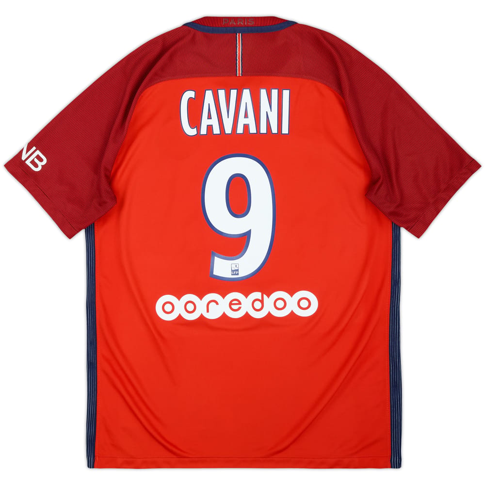 Camiseta de visitante del Paris Saint-Germain 2016-17 Cavani #9 - 6/10 - (M)