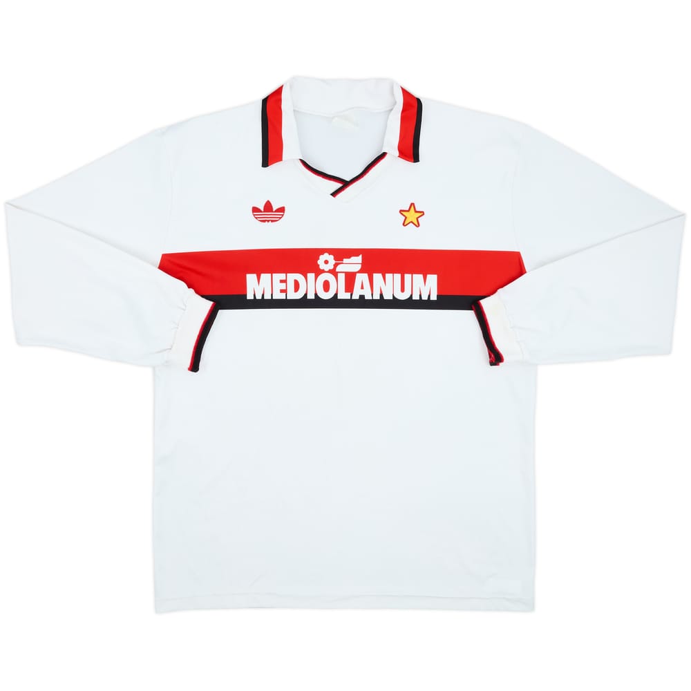 1990-91 AC Milan Away L/S Shirt #9 - 7/10 - (XL)