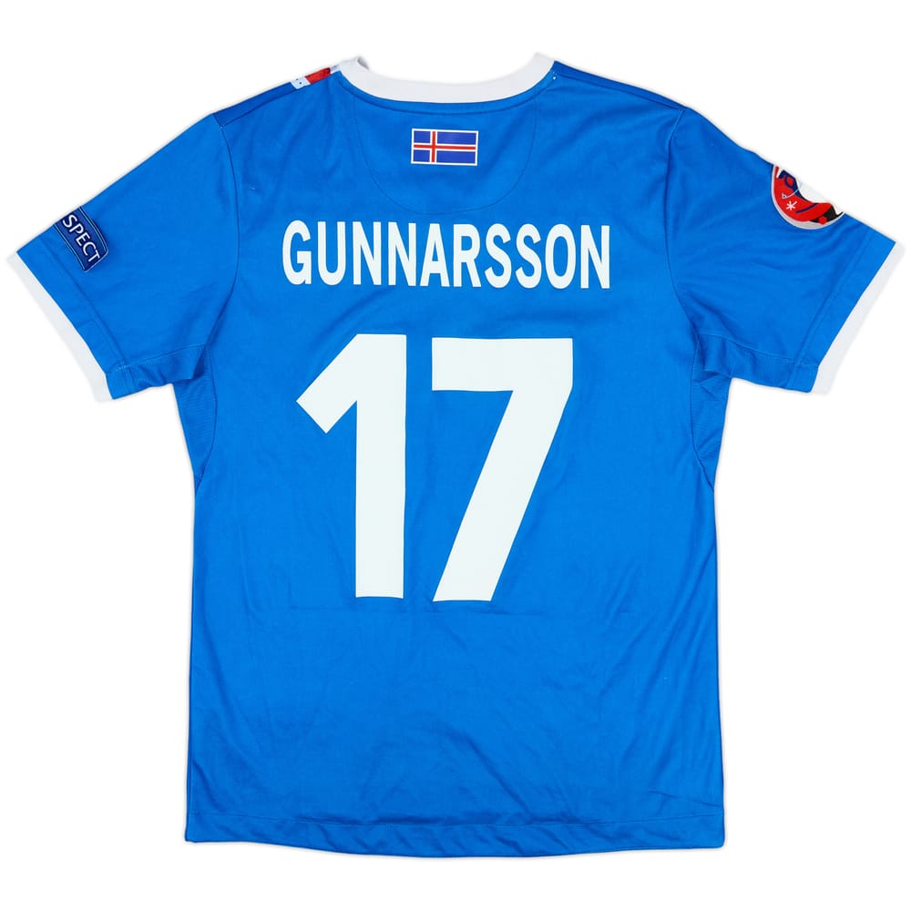 2016-18 Iceland Home Shirt Gunnarsson #17 - 6/10 - (M)