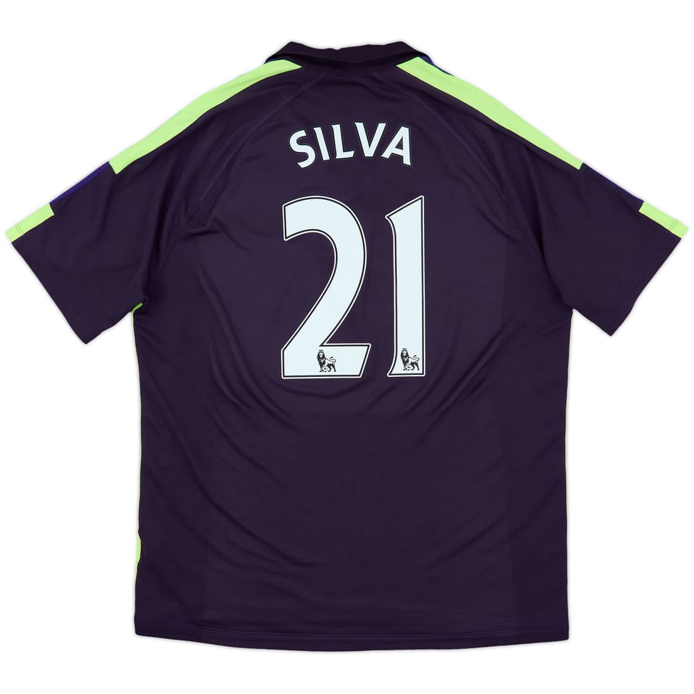 2014-15 Manchester City Third Shirt Silva #21 - 7/10 - (XL)
