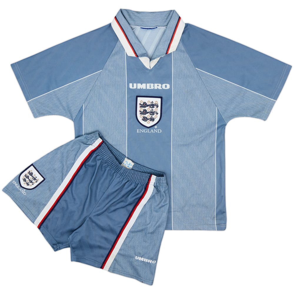 1996-97 England Away Full Kit - 7/10 - (L.Boys)