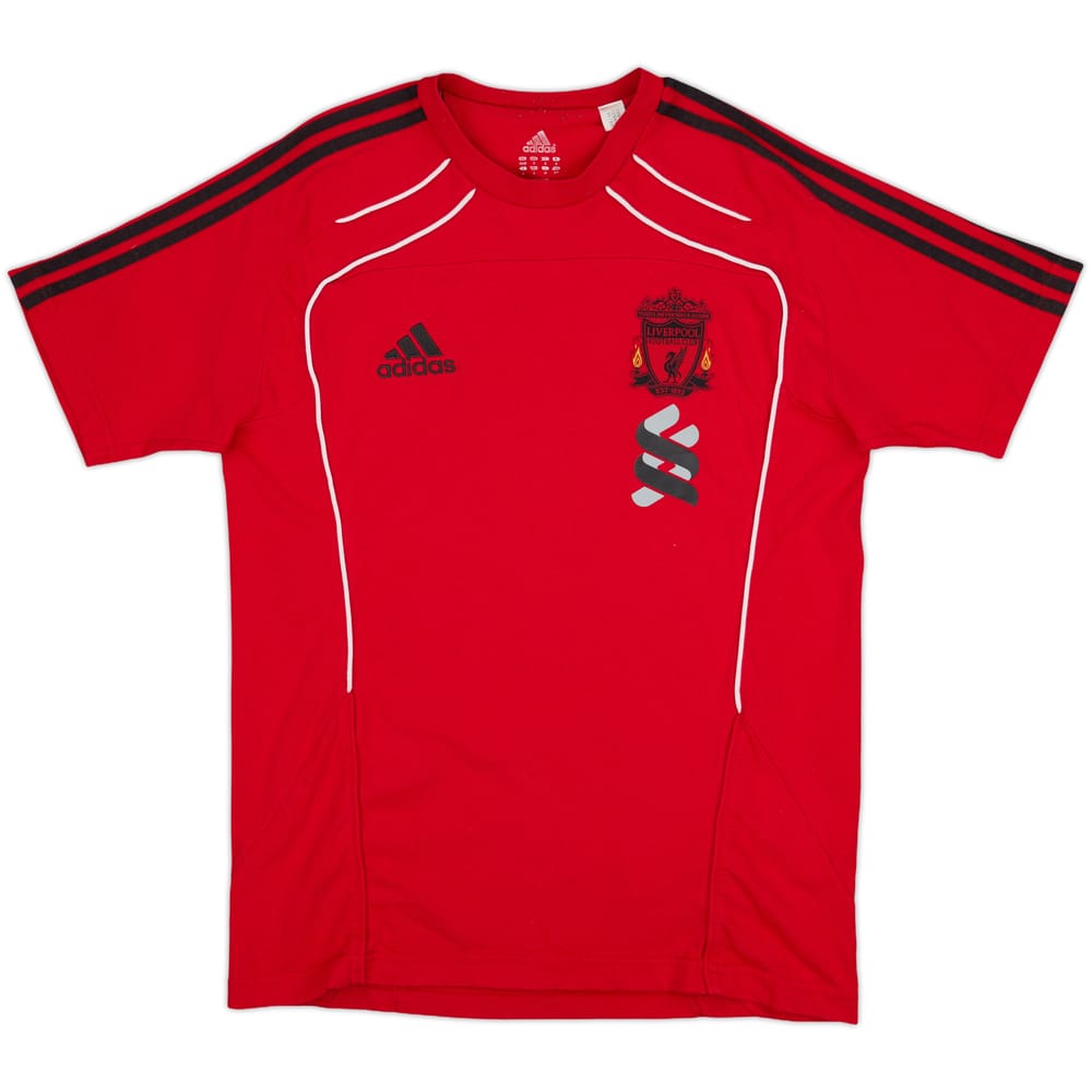2010-11 Liverpool adidas Cotton Tee - 8/10 - (S/M)