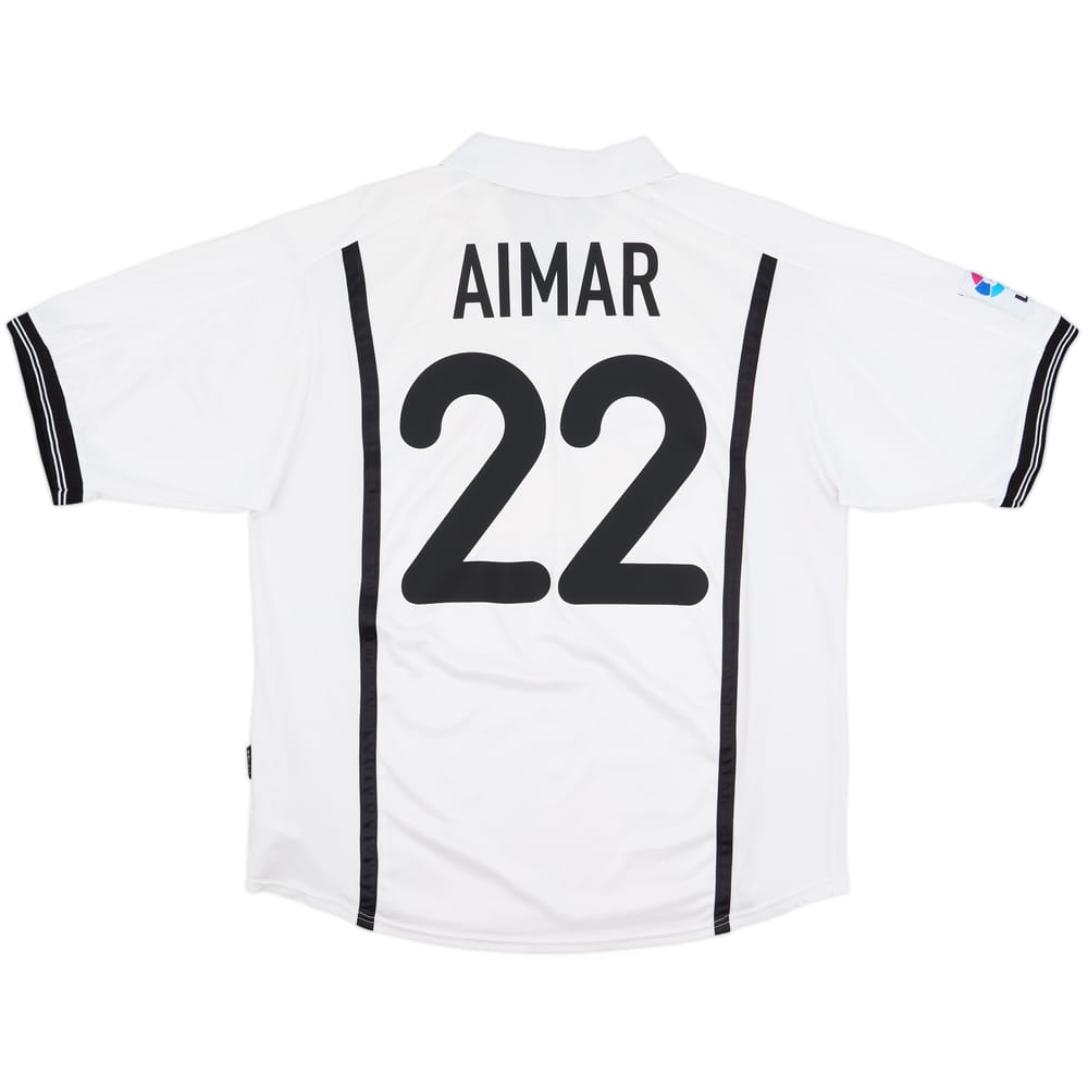 2000-01 Valencia Home Shirt Aimar #22 - 8/10 - (XL)