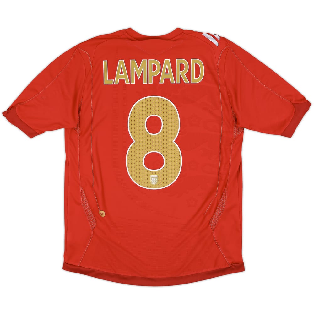 2006-08 England Away Shirt Lampard #8 - 5/10 - (M)
