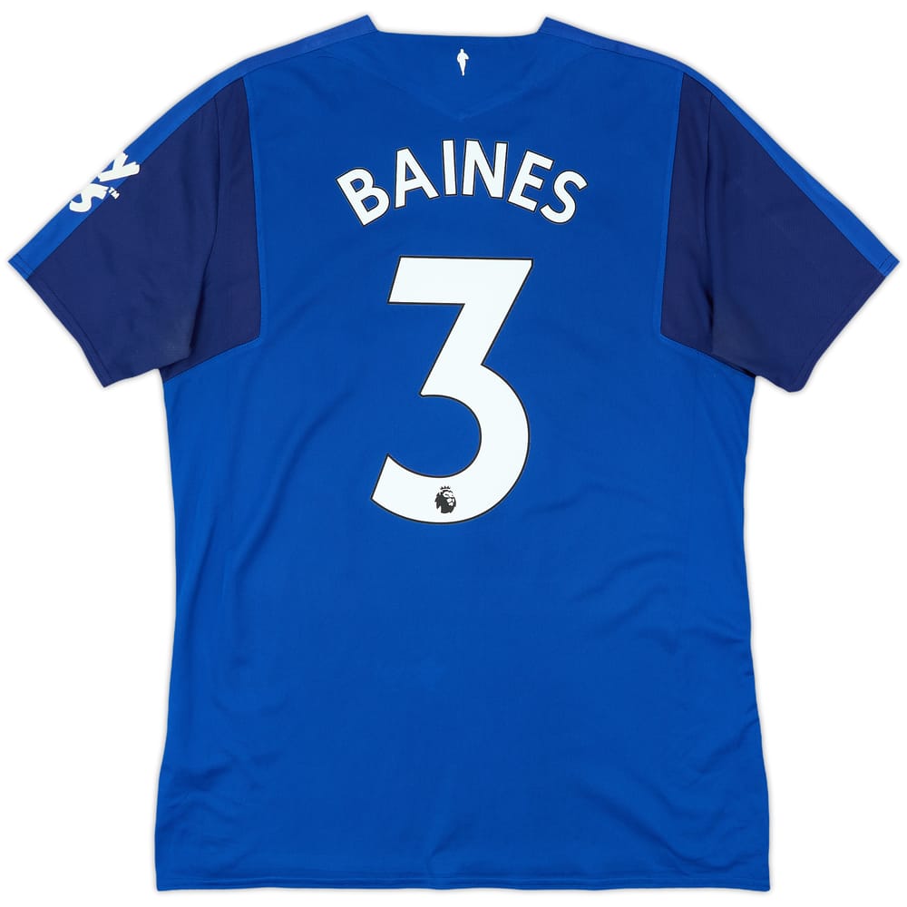 2017-18 Everton Home Shirt Baines #3 - 7/10 - (L)