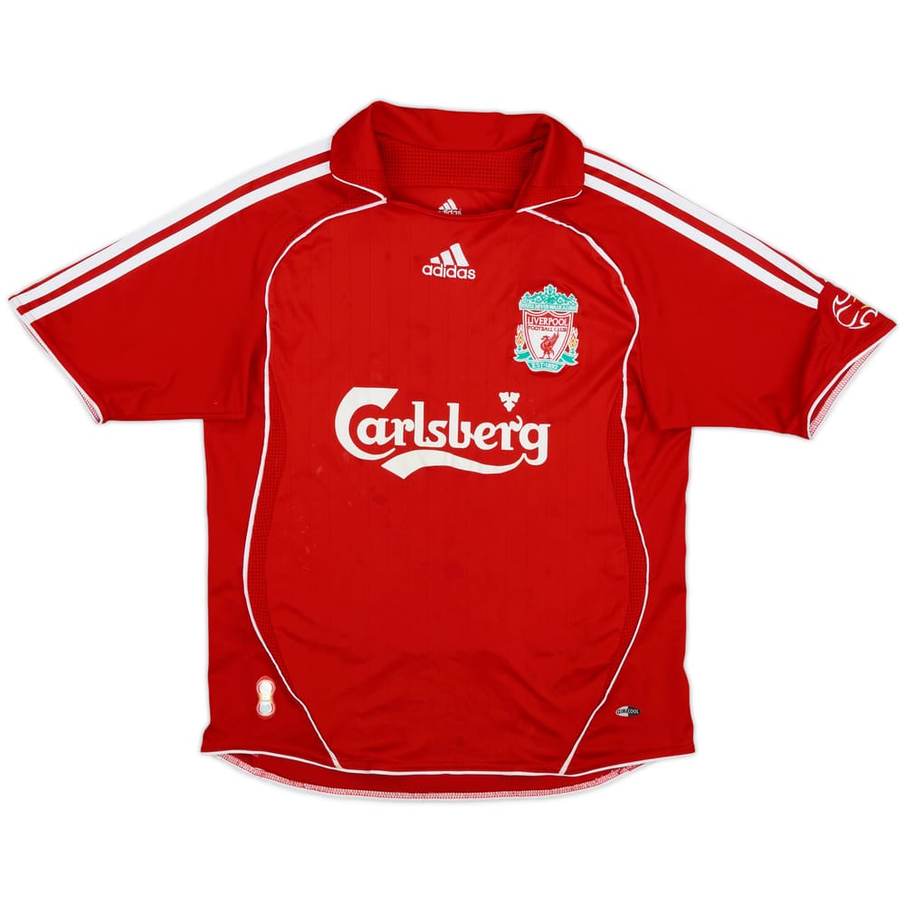 2006-08 Liverpool Home Shirt - 6/10 - (L.Boys)