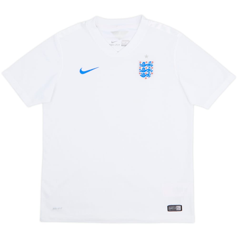 2014-15 England Home Shirt - 9/10 - (L.Boys)