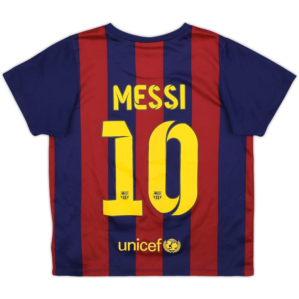 2014-15 Barcelona Home Shirt Messi #10 - 6/10 - (7-8 Years)