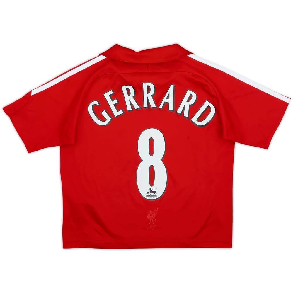2006-08 Liverpool Home Shirt Gerrard #8 - 6/10 - (5-6 Years)