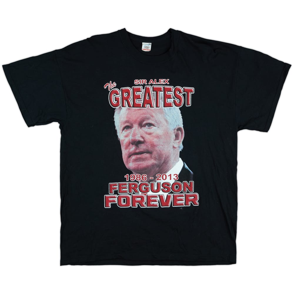 2013-14 Manchester United 'Farewell Fergie' Cotton Tee - 9/10 - (XL)