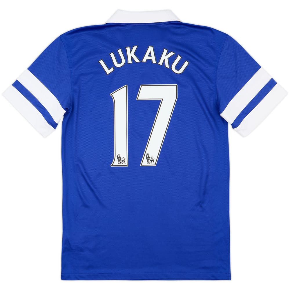 2013-14 Everton Home Shirt Lukaku #17 - 8/10 - (S)