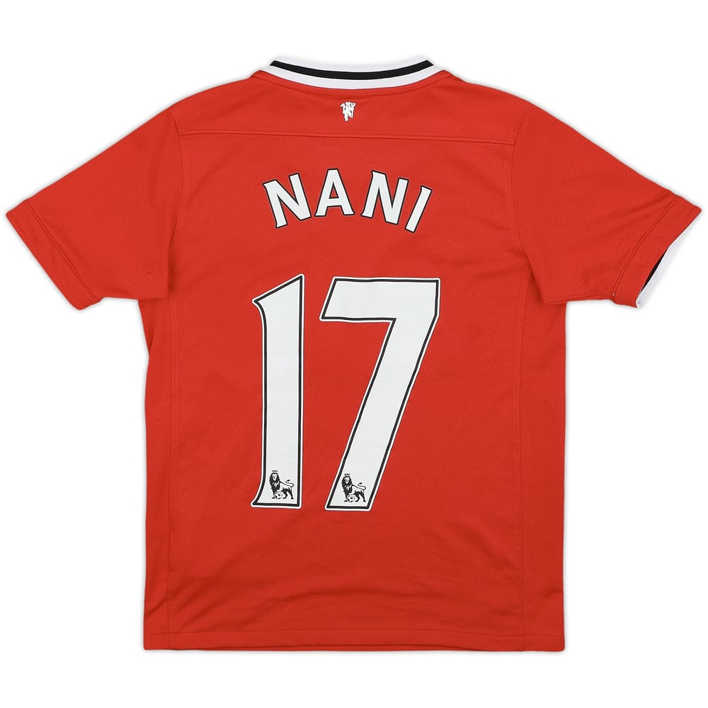 2011-12 Manchester United Home Shirt Nani #17 - 7/10 - (M.Boys)