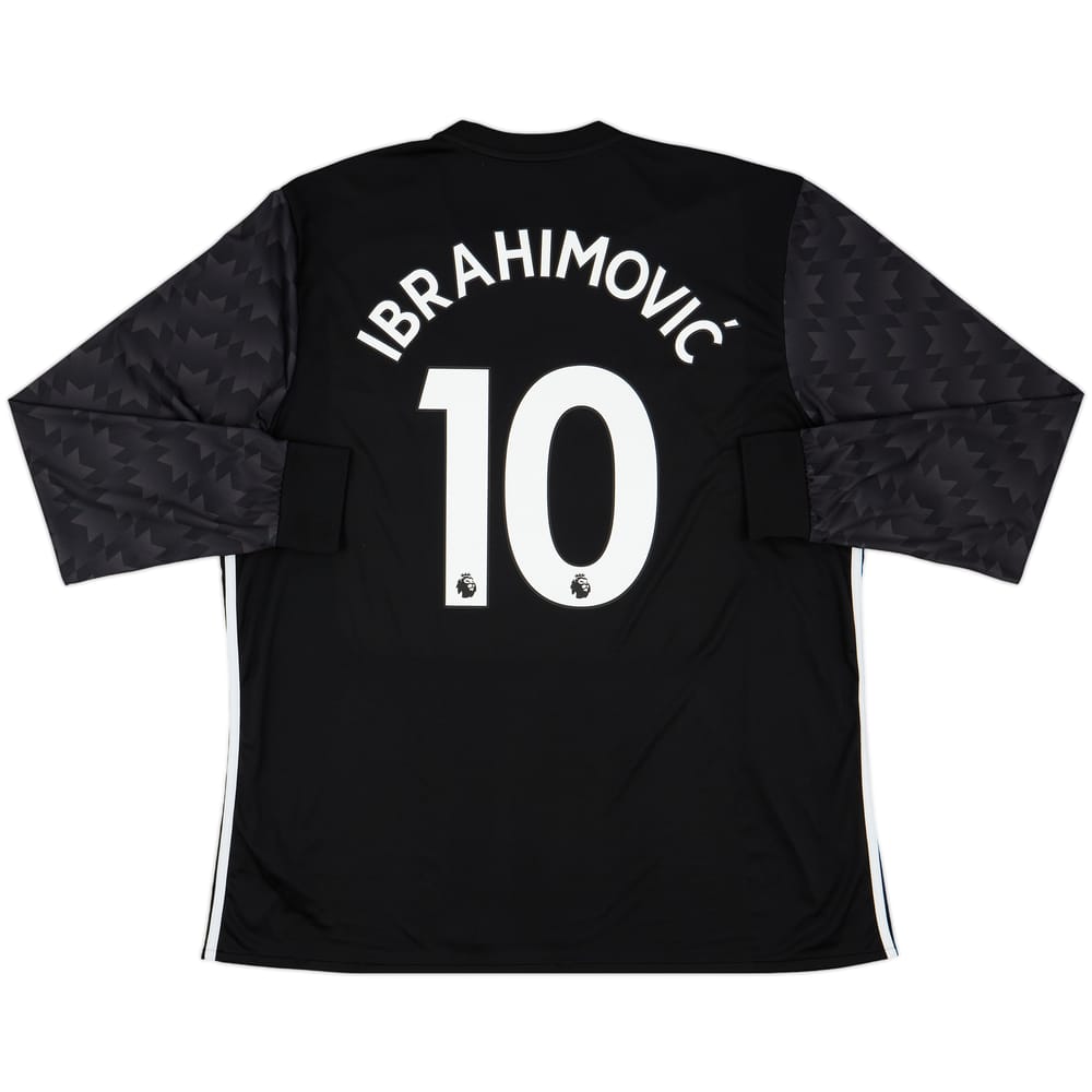 2017-18 Manchester United Away L/S Shirt Ibrahimovic #10 - 9/10 - (XXL)