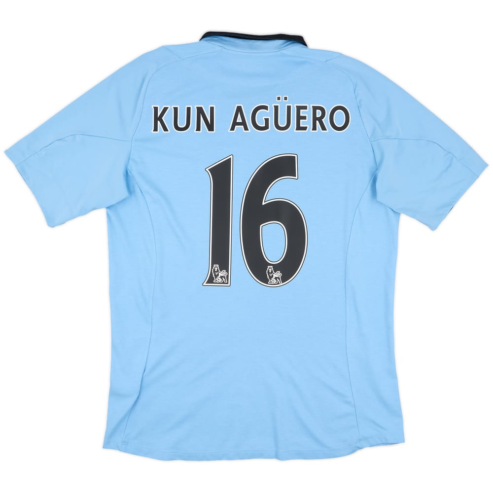 2012-13 Manchester City Home Shirt Kun Aguero #16 - 8/10 - (M)
