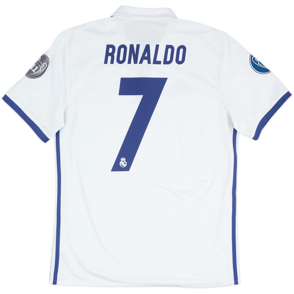2016-17 Real Madrid Home Shirt Ronaldo #7 - 8/10 - (M)