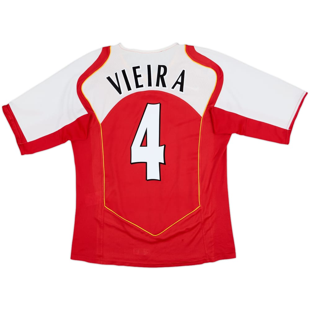 2004-05 Arsenal Home Shirt Vieira #4 - 8/10 - (M)