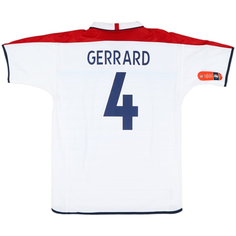 2003-05 England Home Shirt Gerrard #4 (XL)