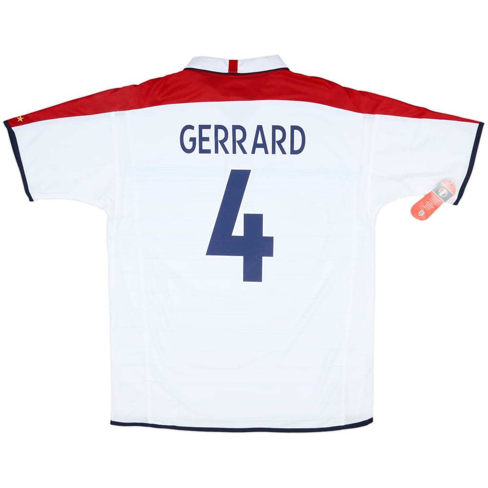 2003-05 England Home Shirt Gerrard #4 (XL)