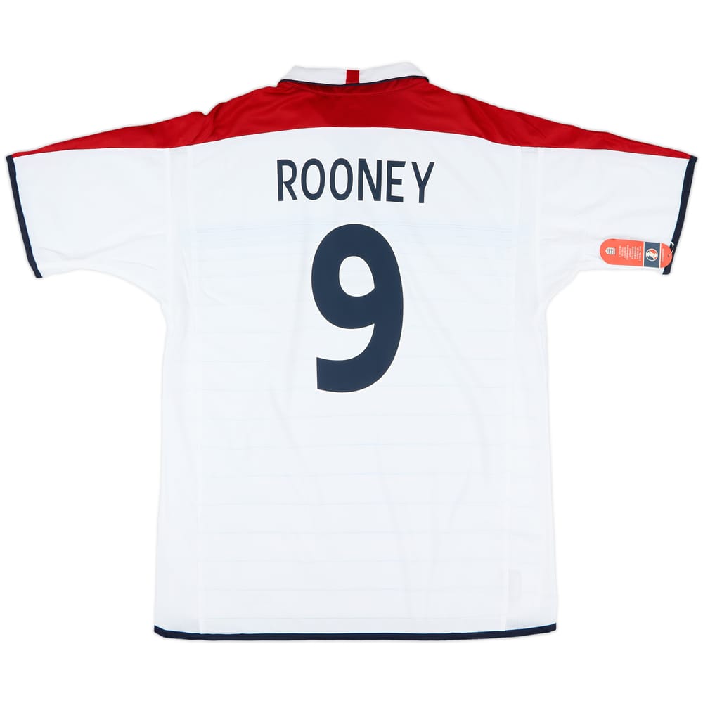 2003-05 England Home Shirt Rooney #9 (XL)